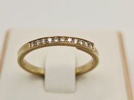 Gold Ring Brillanten 750 Gold 18 KT Gr 54