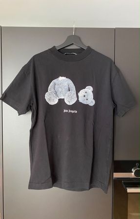 T-Shirt Palm Angels Bär Logo Schwarz Grösse L