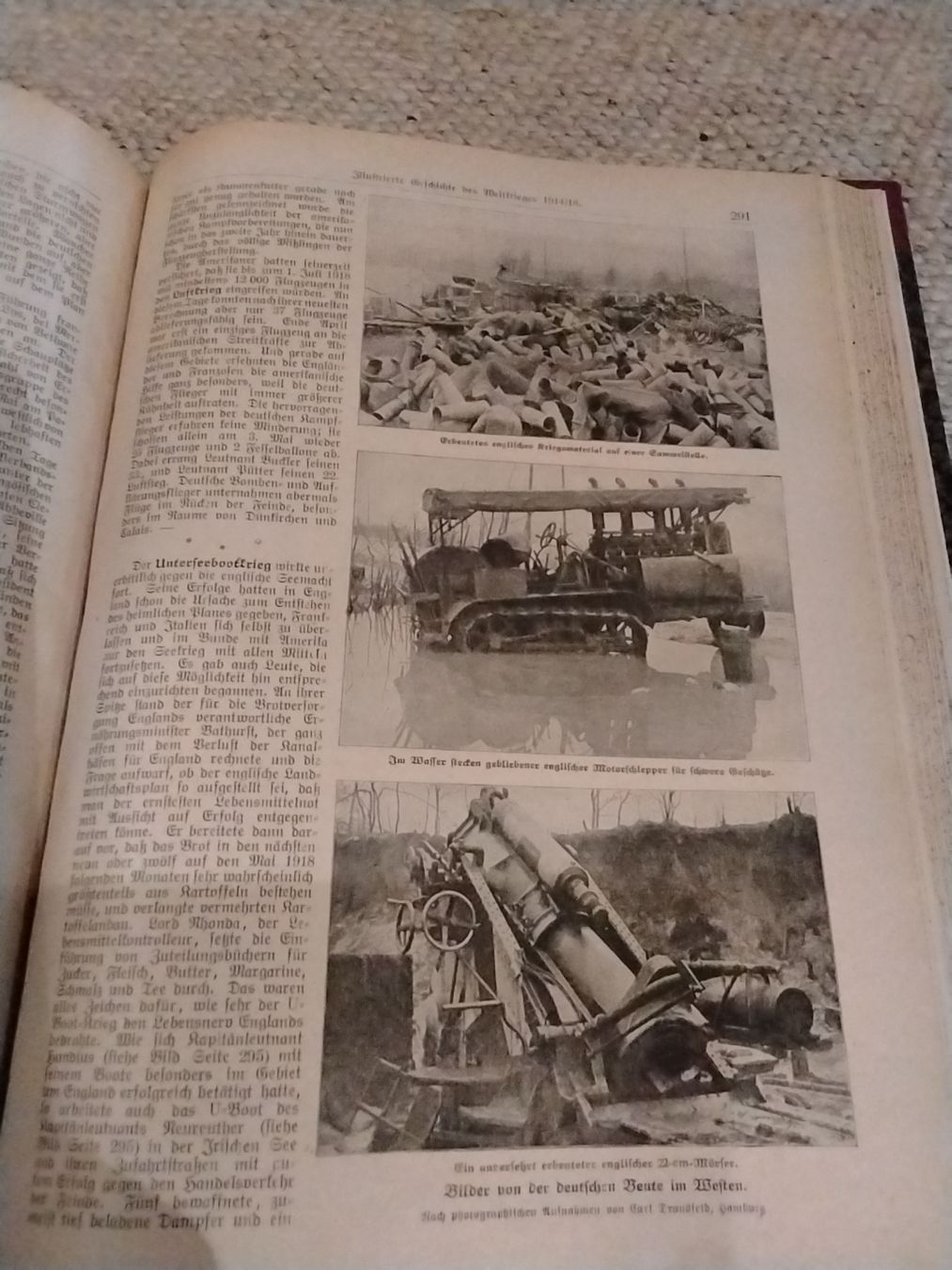 Bücher: Bücher antik vom 1. Weltkrieg – Gebraucht aus Stadel von Nwt 4