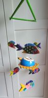 Schönes Mobile (Schildkröte und Fische) - handgemacht