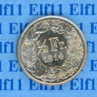 CHF___0.50 1914 stgl 50 Rappen * nigelnagelneu!