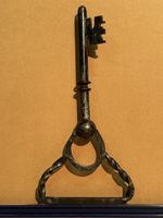 antique skeleton key corkscrew.