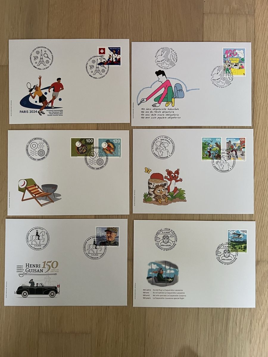 Tutti i francobolli: 32Stk. CH FDC von 2024 – Nuovo (secondo la descrizione) da Braunau venduto da Desil2511 3