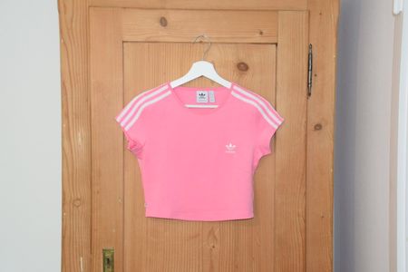 Adidas cropped T-Shirt pink 38