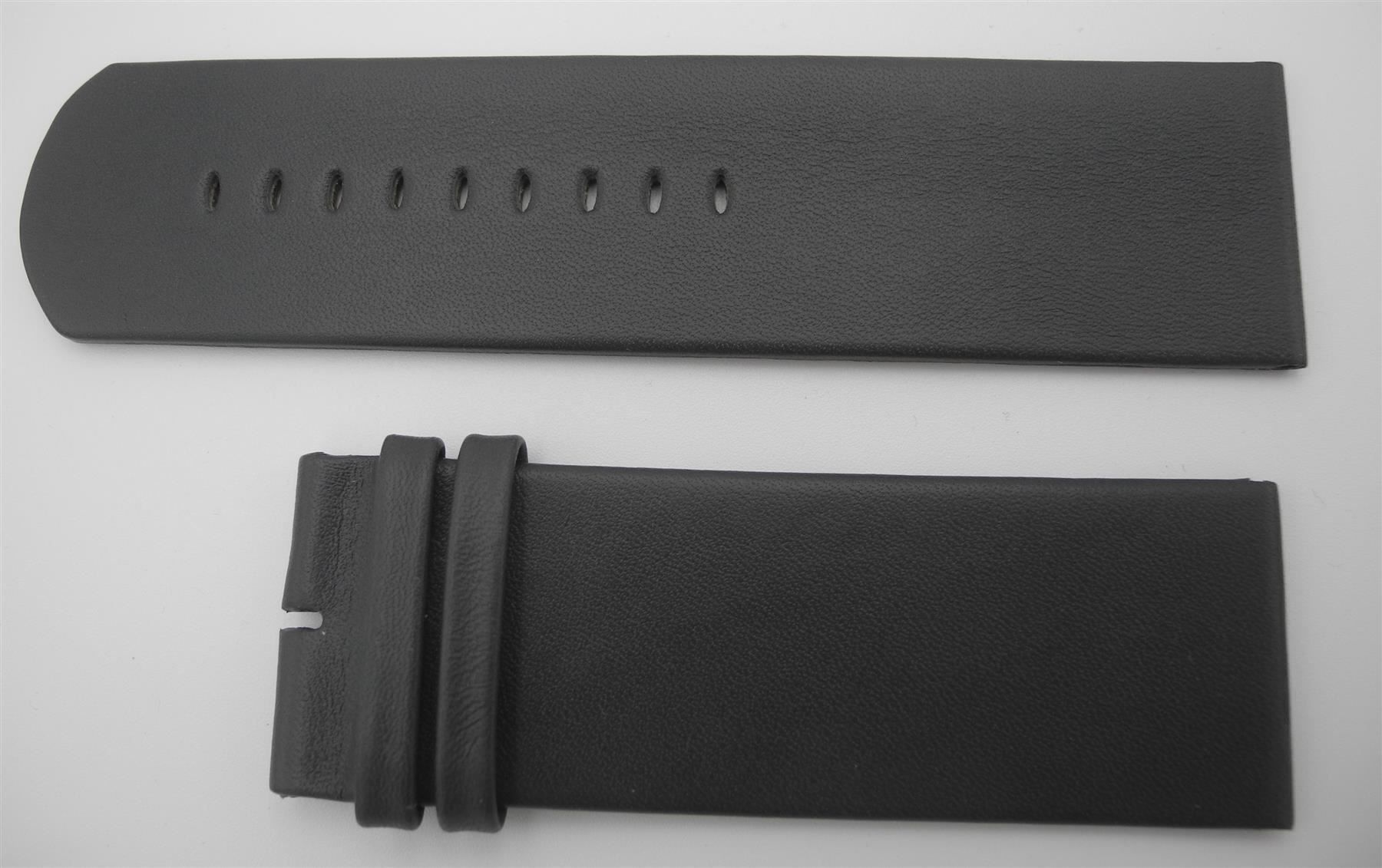 Bracciali & Braccialetti: 30 mm Leder Uhrenarmband grau, Nr. 35a – Nuovo e nell'imballaggio originale da Kottwil venduto da Crazyrolf