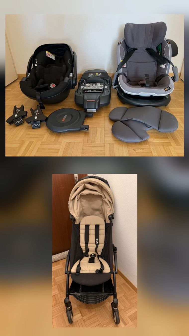 Carrozzine: Poussette / coque auto et siège auto pour 0 à 4 ans – Usato da Carouge GE venduto da Hawai2030