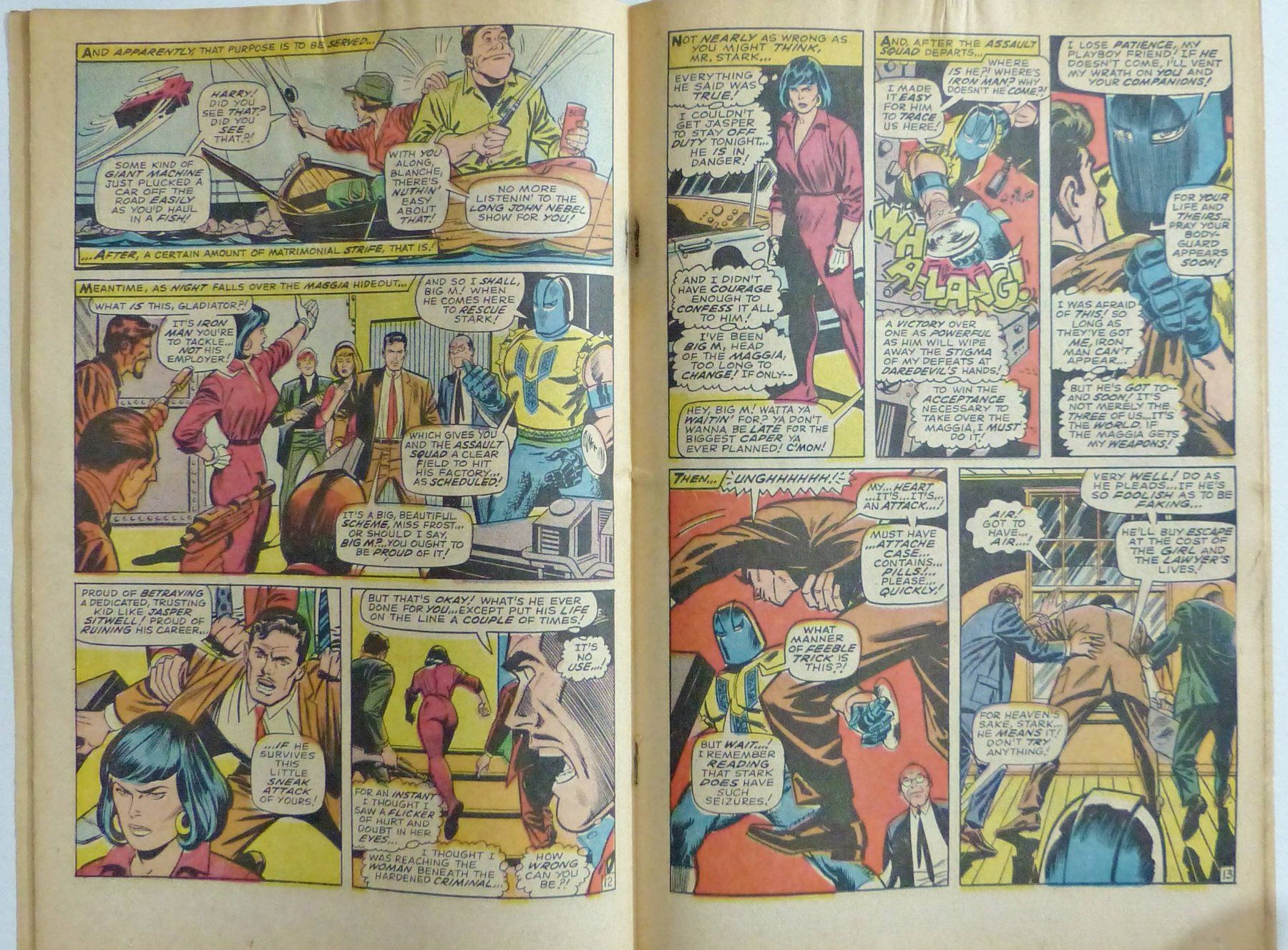 Fumetti: IRON MAN #7 VS. THE GLADIATOR CAMEO DAREDEVIL MARVEL 1968 – Usato da Lugano venduto da YouWantUS 2