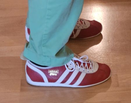 Adidas Tokio (nicht Tokyo) vintage, kaum getragen, Leder rot