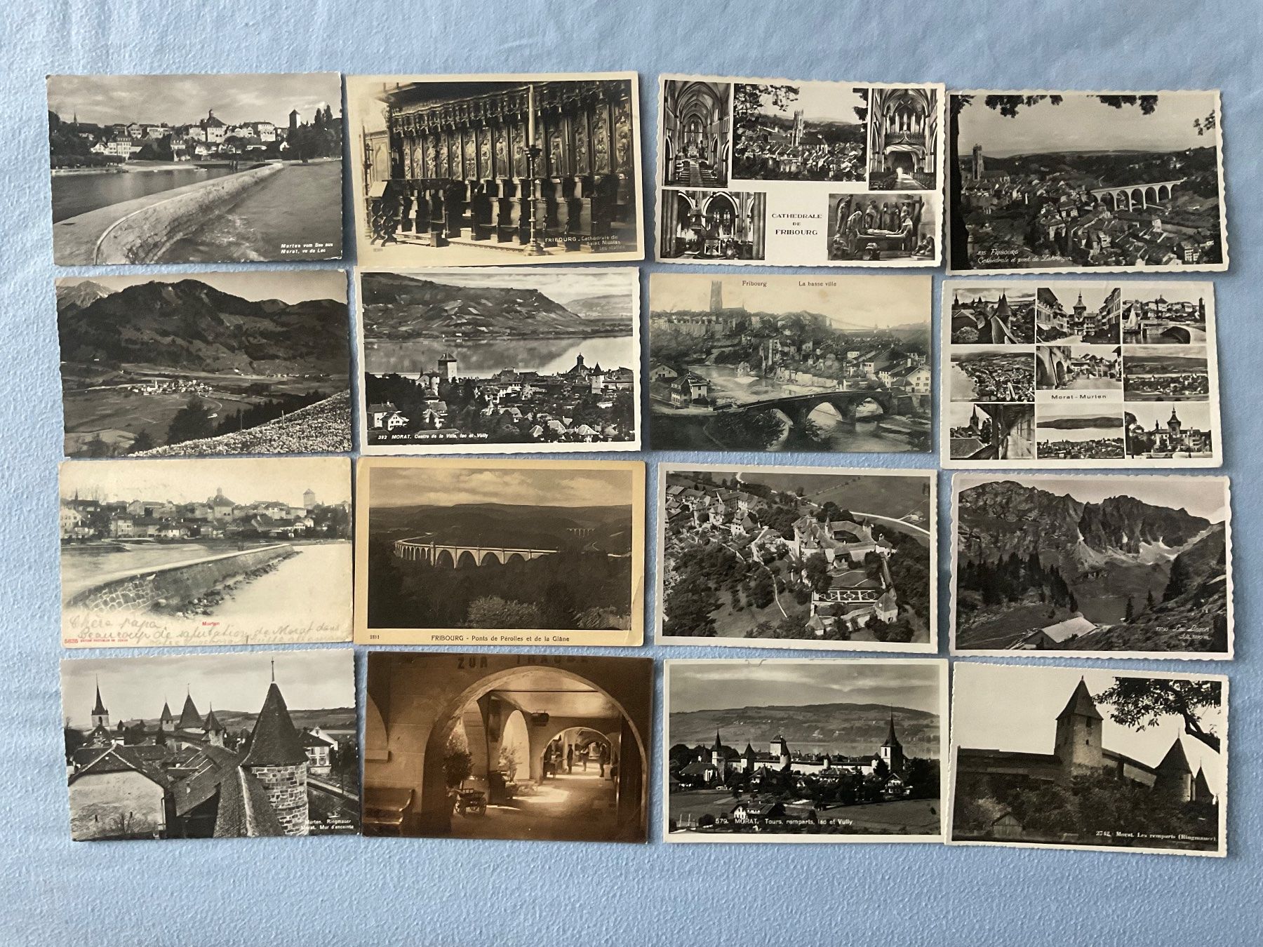 Cartoline postali: 16 AK Kanton Freiburg – Usato da Zürich venduto da tol_b7c7
