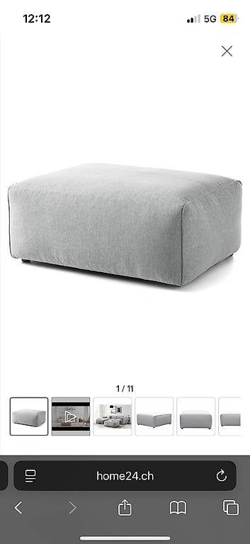Hocker: Polsterhocker Hudson – Neu (gemäss Beschreibung) aus Basel von Eidechse32 1