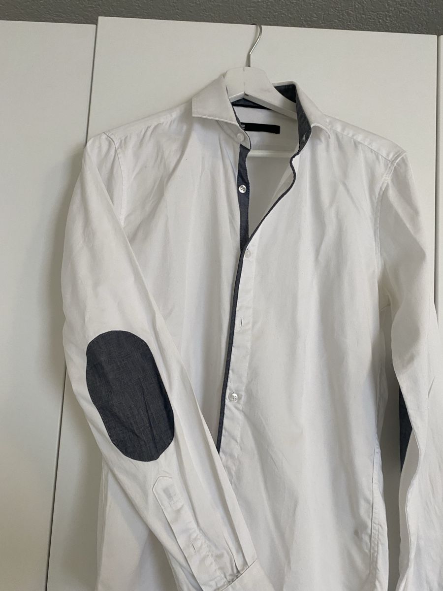 We Hemden: WE Weisses Hemd mit Ellbogen-Patches – Gebraucht aus Eiken von kona_a 2