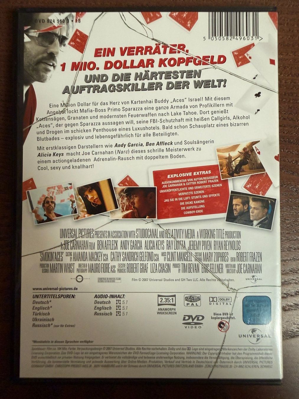 Tutti i DVDs: Smokin Aces – Usato da Zürich venduto da FilmFreunde 1