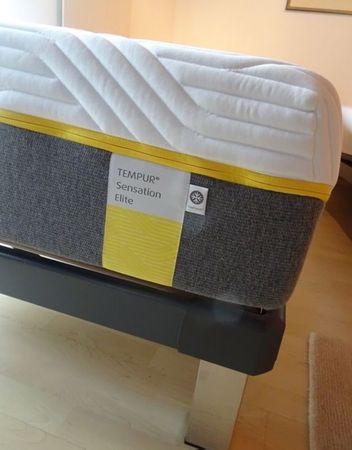 Bett Tempur SENSATION ELITE Matratze, Lattenrost + Rahmen