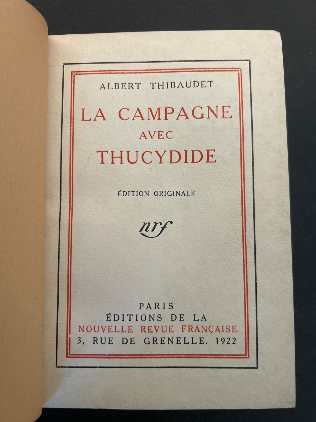 Libri: Édition originale : la campagne avec Thucydide 1922 – Usato da Céligny venduto da isa_lgy2