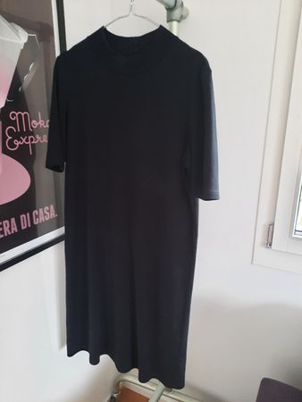 Hess Natur Kleid schwarz, Stehkragen, Grösse 40