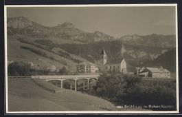 Brühlisau, Ortsansicht mit Brücke, Kir