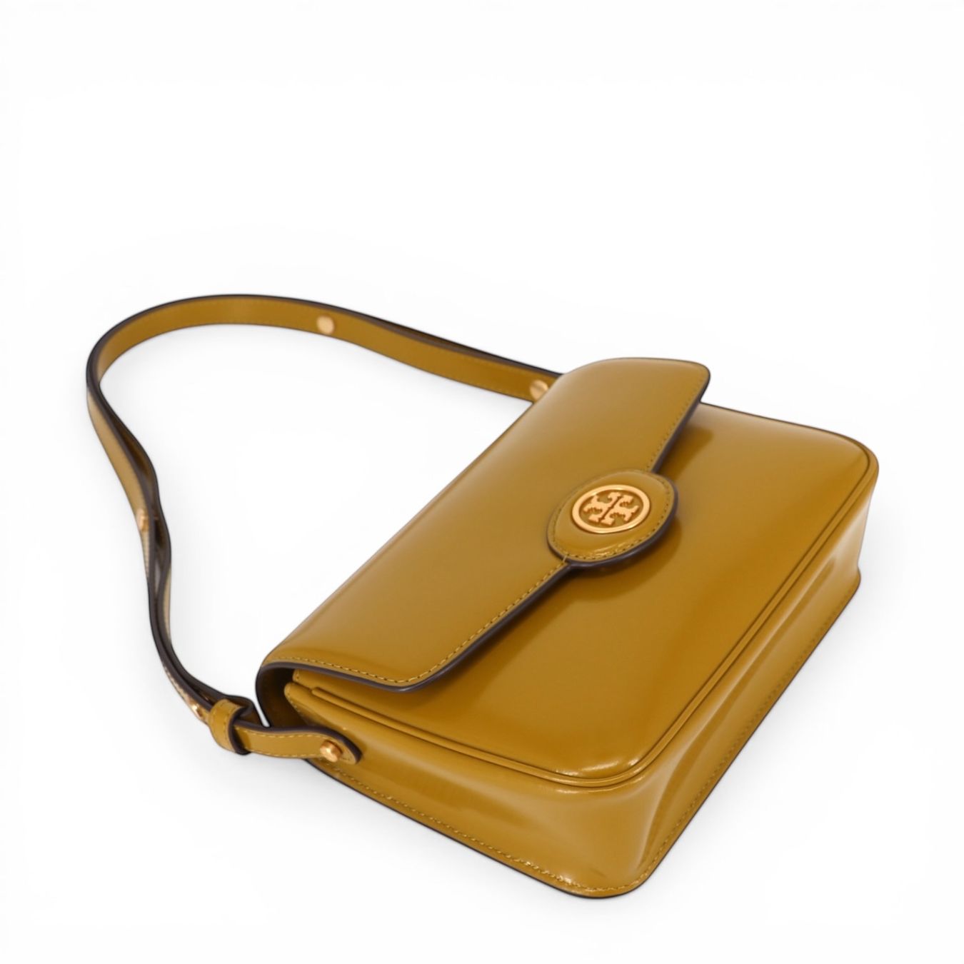 Tory Burch Borse da donna: Tory Burch Robinson gelbgrün – Usato da Binningen venduto da Designerlabels 7