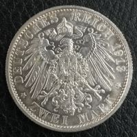 Preussen 2 Mark 1913 Silber