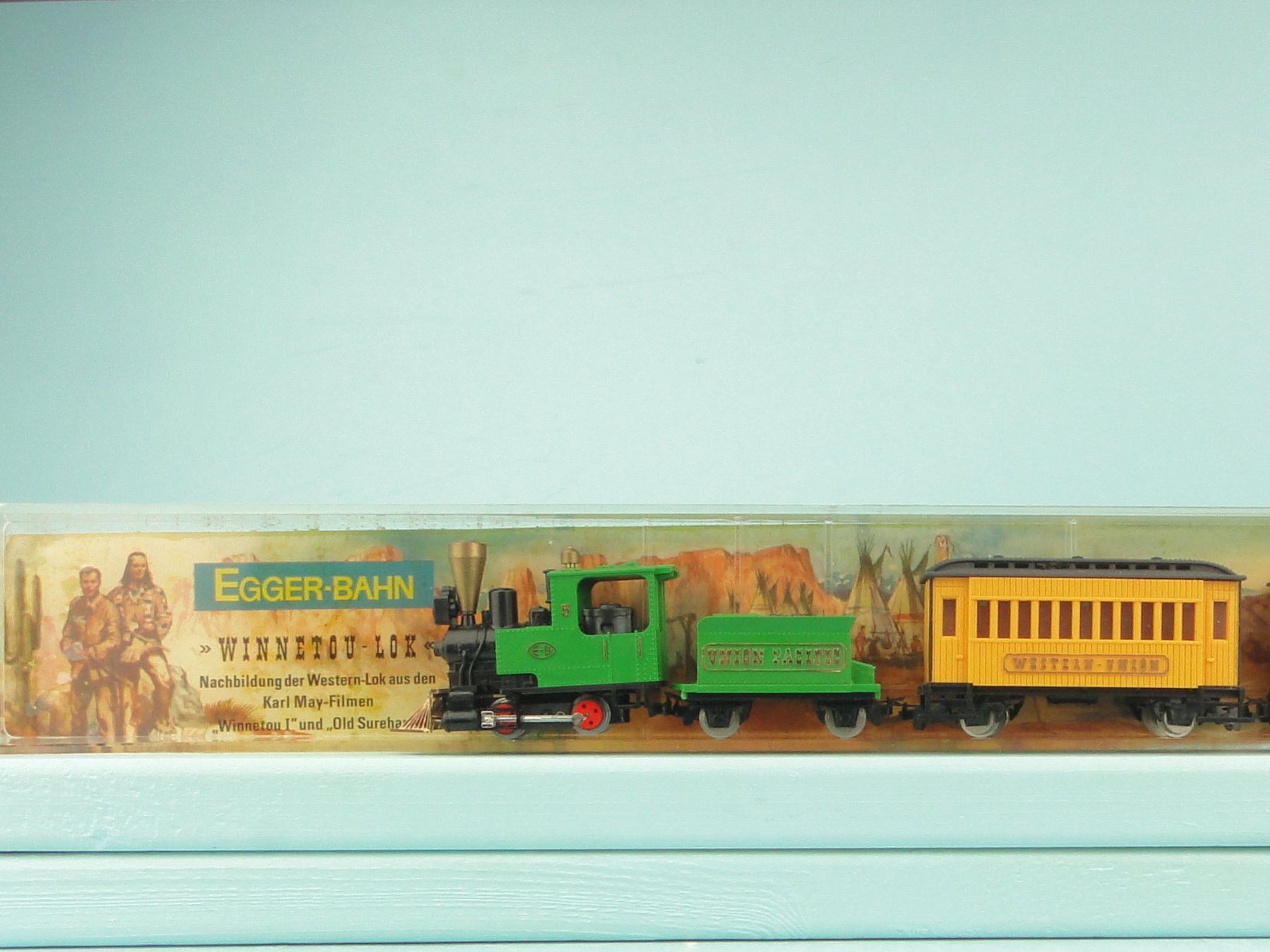 Egger-Bahn Modellini di ferrovie: Egger-Bahn H0e Winnetou Set – Usato da Bülach venduto da cann11