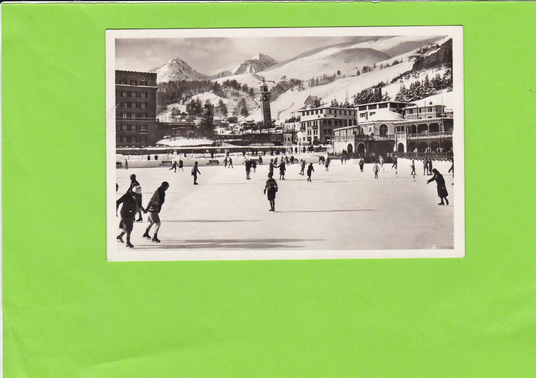 Cartes postales: St. Moritz Kulm, Jce Rink--belebt – D'occasion à St. Peterzell par neckertal