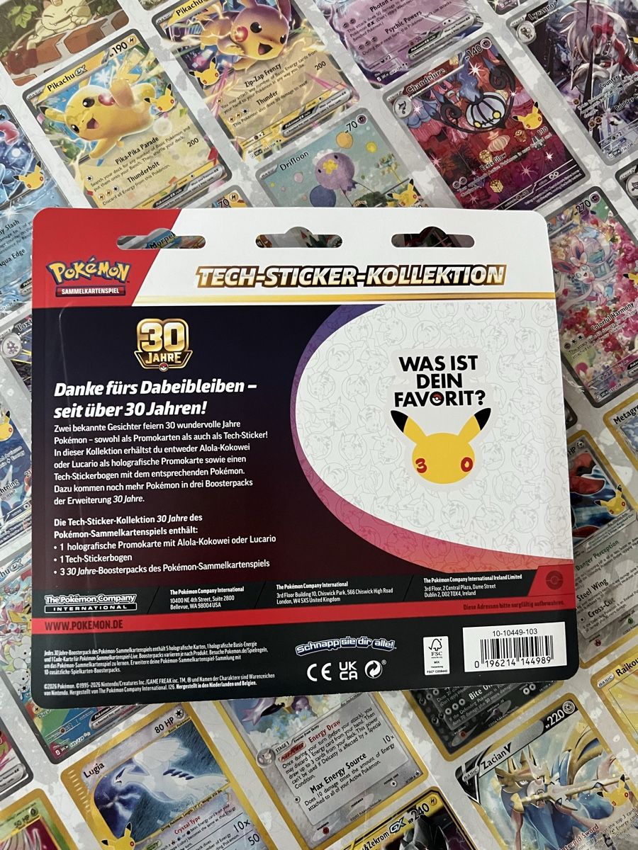 Pokémon Carte collezionabili: Pokemon 30th Celebration Tech-Sticker-Collection DE – Nuovo e nell'imballaggio originale da Ehrendingen venduto da Pokemama 1
