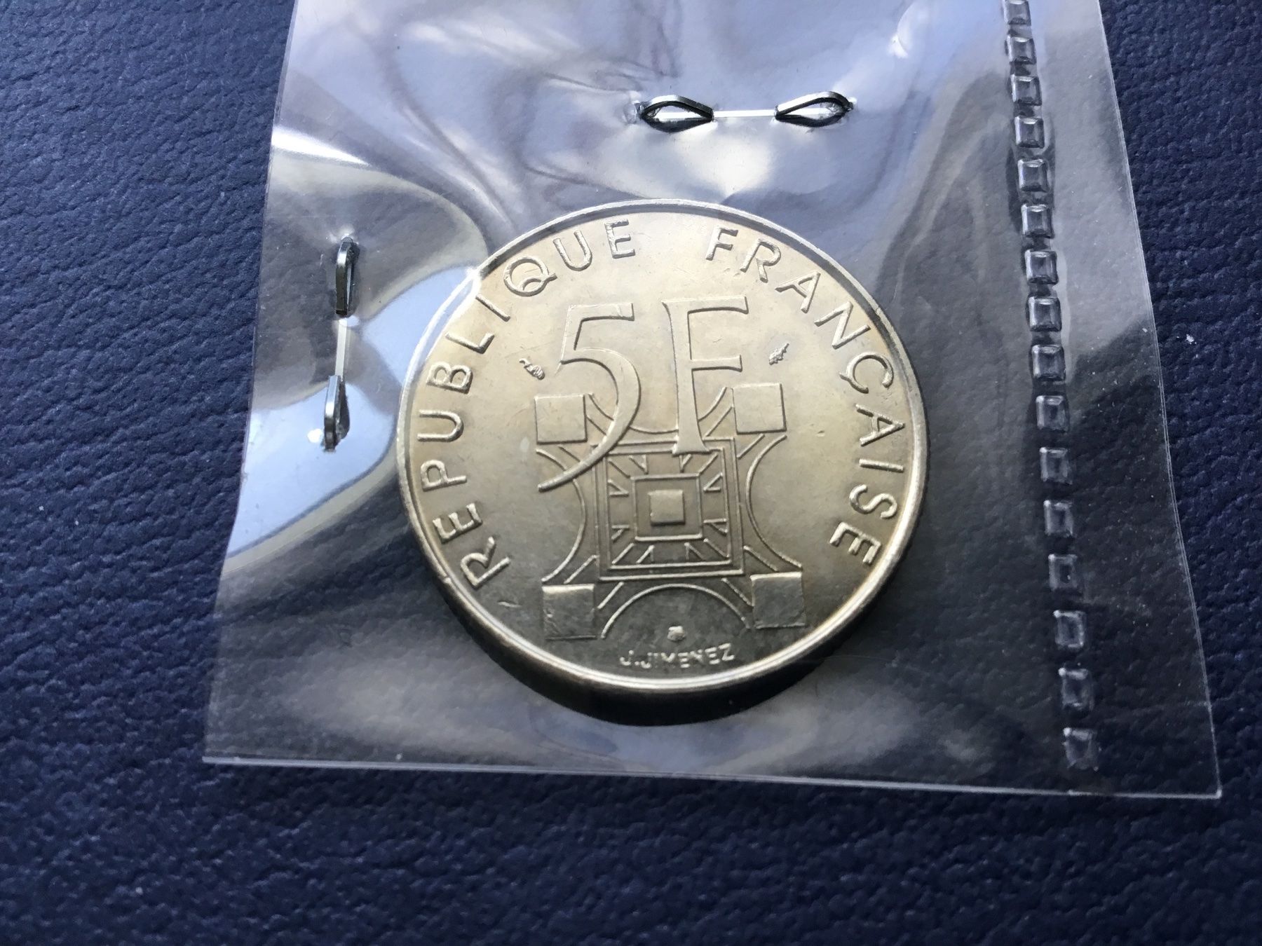 Tutti le monete: Frankreich 1989, 5 Francs Eifelturm unzirkuliert – Nuovo (secondo la descrizione) da St. Margrethen SG venduto da alfapeugeot10 2