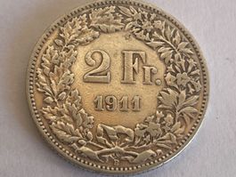 2 francs en argent 1911