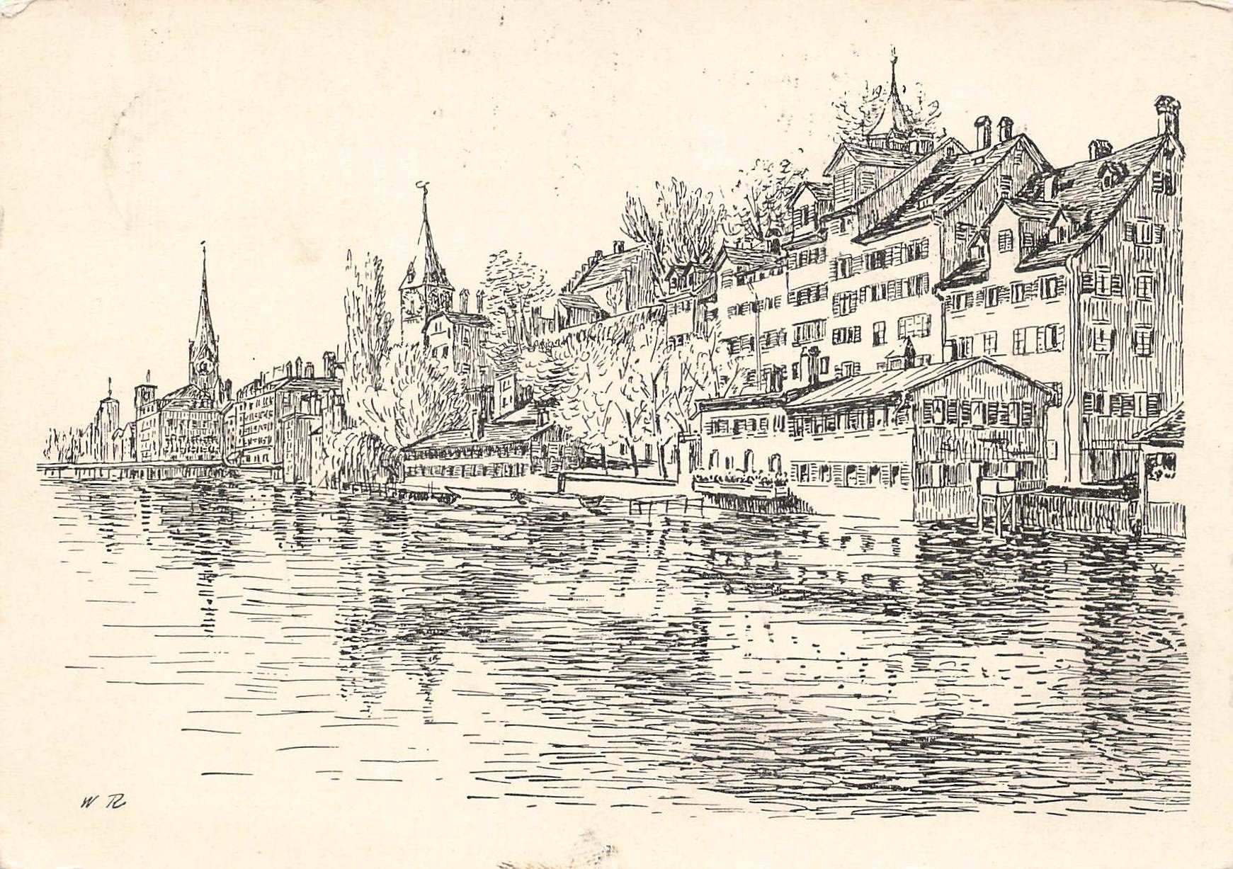 Ansichtskarten: Zürich (Schipfe) G – Gebraucht aus Biasca von Blenio71