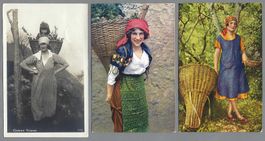 3 CARTOLINE COSTUMI TICINESI, *