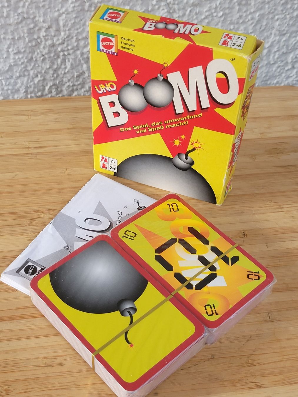 Mattel Giochi: OVP von 2001 UNO BOOM – Nuovo e nell'imballaggio originale da Buttikon SZ venduto da Renco