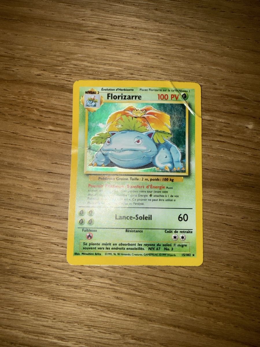 Pokémon Cartes à collectionner: Pokémon Florizarre set de base FR – D'occasion à Genève par ton_7q7l