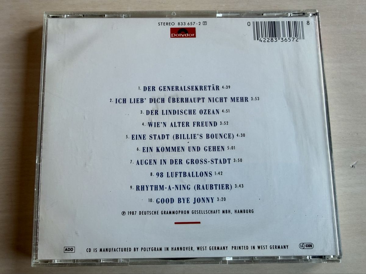 CD: Udo Lindenberg Feuerland CD Polydor 1987  – Usato da Oberried Brienz venduto da Chyara 1
