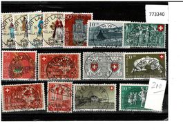 PJ/PP 15 Marken mit Zentralstempel  obl. centrales