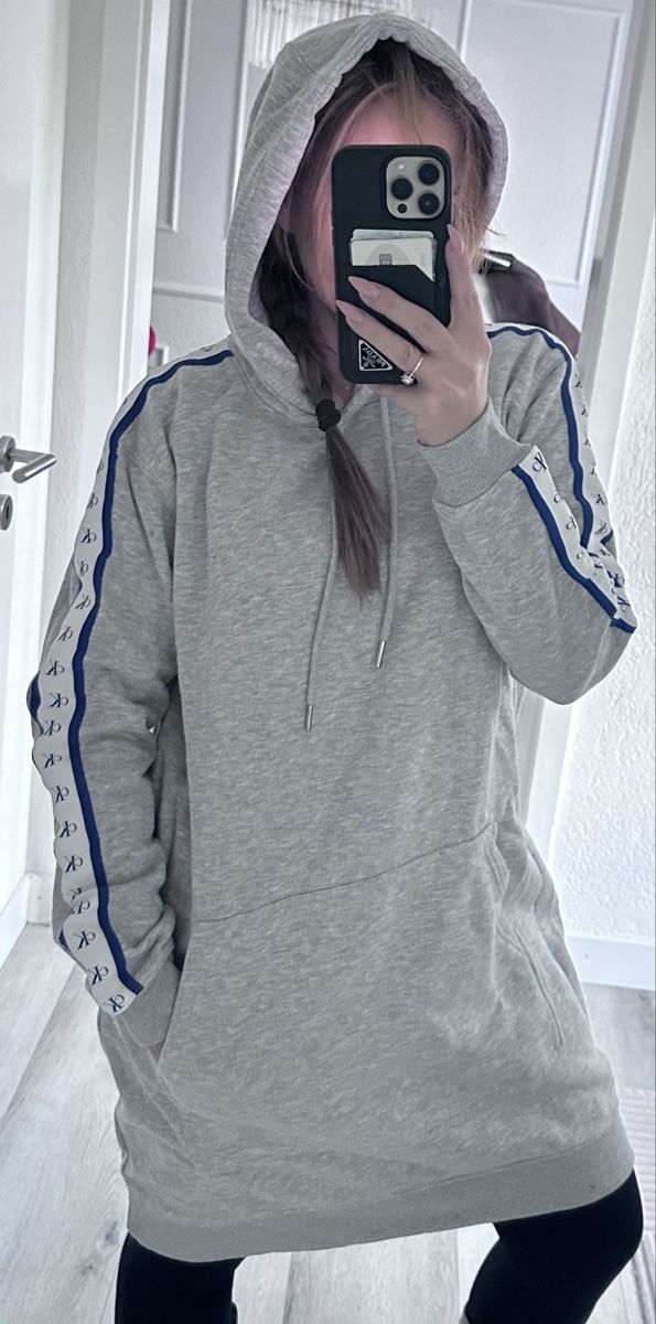 Calvin Klein Maglioni & Felpe: Calvin Klein Kapuzenpullover Kleid Grau Damen Gr. L – Nuovo (secondo la descrizione) da Frick venduto da Soleil4658 5