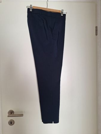 Elegante Damen Stoffhose Gr. 38 Dunkelblau Business Bürohose
