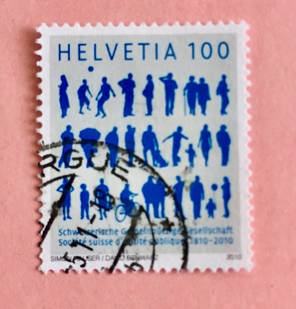Tutti i francobolli: Nr.1354 mit Stempel 200 j.Schw.Gemeinn.Gesellschaft 2010    – Usato da Aarau venduto da Billa007