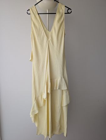 Schönes gelbes Kleid mit Rüschen, Grösse M, Gelb ☀️ H&M
