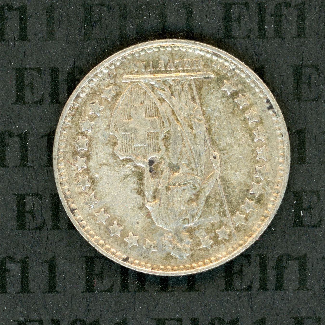 Tutti le monete: CHF___0.50 1928 -unz 50 Rappen – Usato da Widnau venduto da Elf11 1