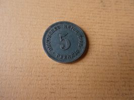 Dt. Reich 1902 E, 5 Pfennig