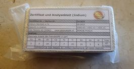 Lingot d'indium 1000g 99,99% Suisse