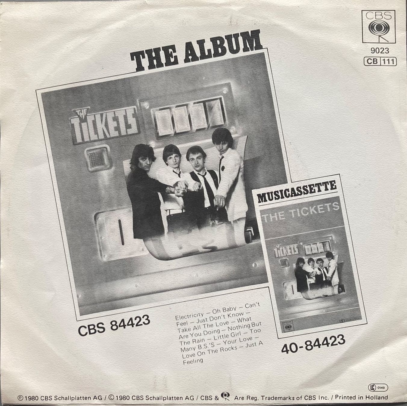 Dischi in vinile: THE TICKETS - ELECTRICITY – Usato da Poliez-Pittet venduto da Newtown-Records 1