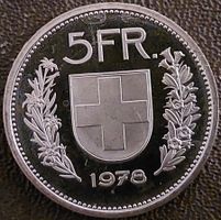 5 Franken 1978 stgl. / aus Münzsatz
