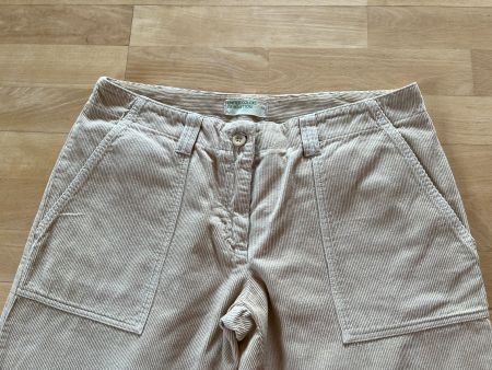 BENETTON Damen Cord Hose in ca. Gr. 44, Beige