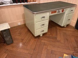 Vintage Metall arzt Schreibtisch /maquet