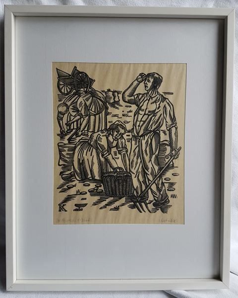 Poster & Bilder: Krebs, Karl:  Kartoffelernte – Gebraucht aus Röthenbach i. E. von Heureka5