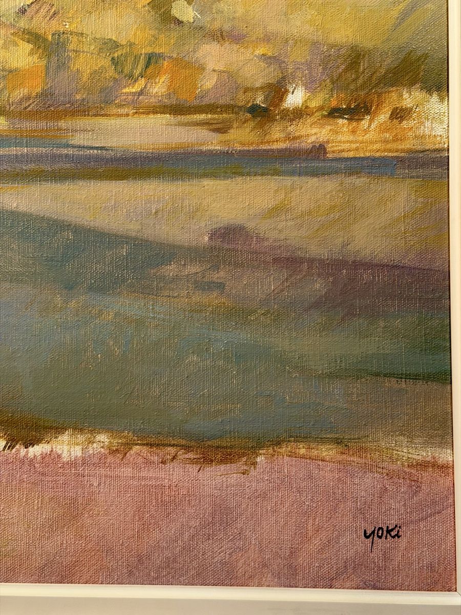 Dipinti: YOKI, EIGENTLICH EMILE AEBISCHER Serene View Painting – Usato da Lausanne venduto da artnouveau04 1