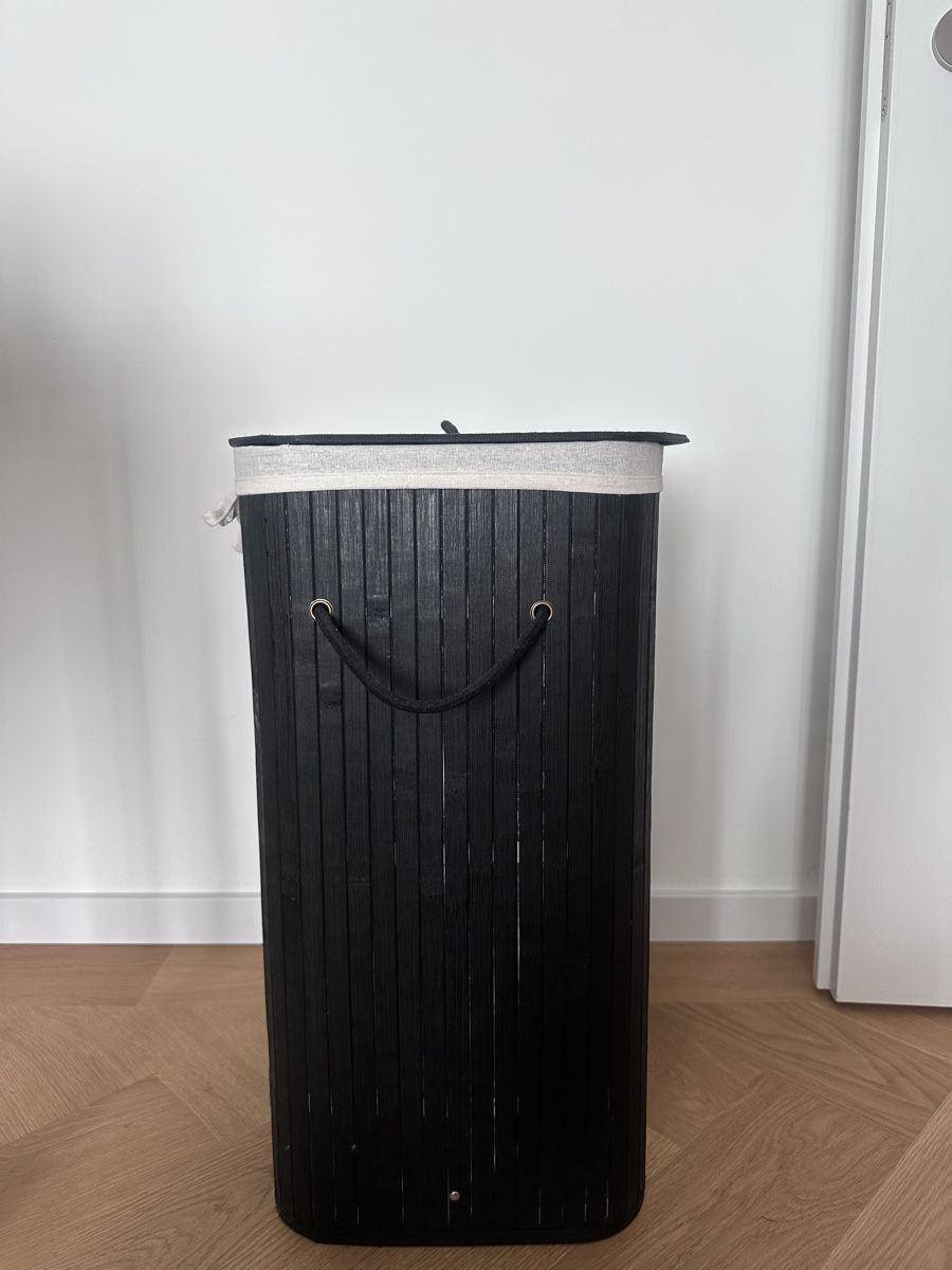 Wäschekörbe: Schwarzer Bamboo Wäschekorb – Gebraucht aus Zürich von juz_2t2j 2