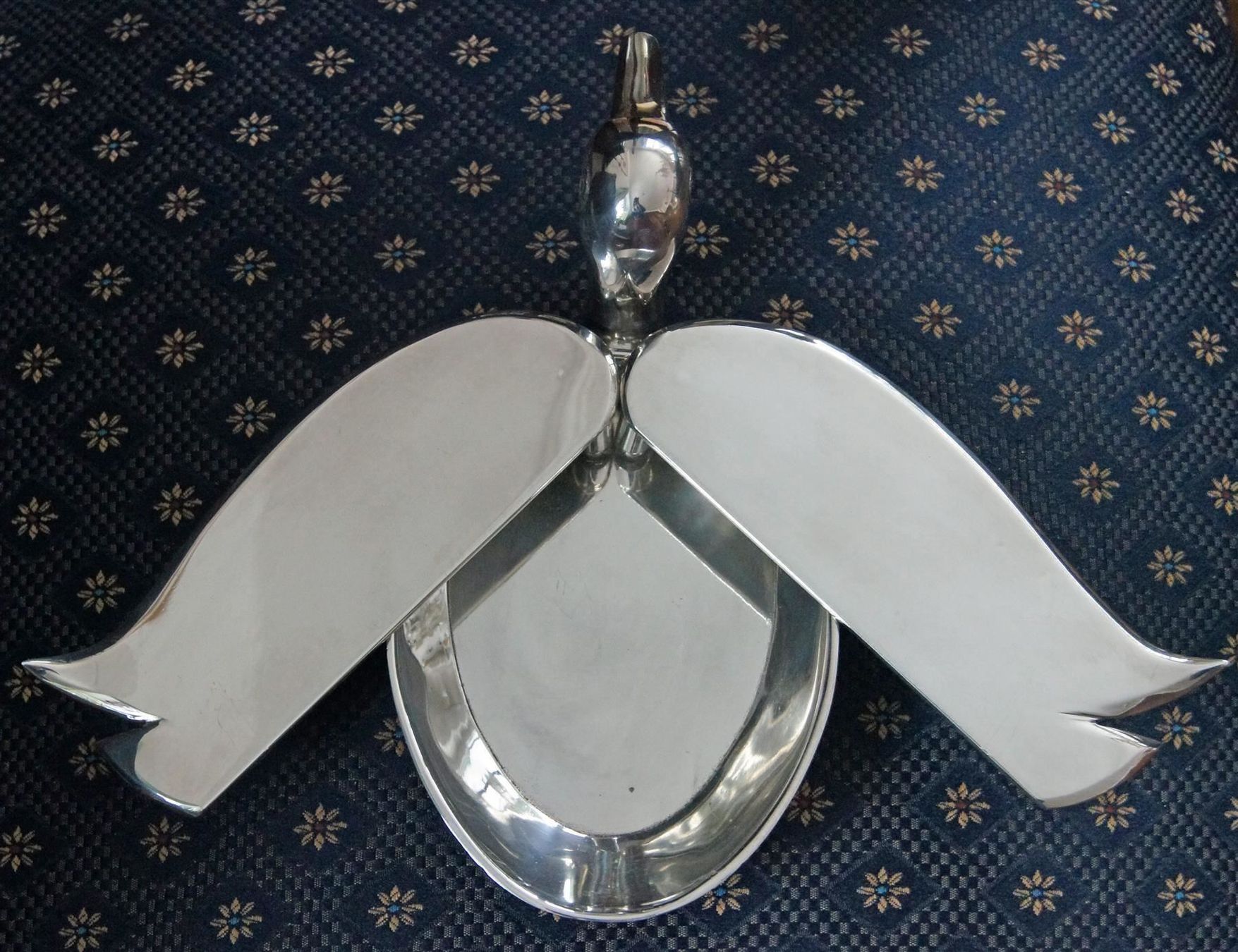 Tutte le decorazioni: Silber-Ente, Tisch-Ente als BLICKFANG – Nuovo e nell'imballaggio originale da Geroldswil venduto da ARTEFACTO 6