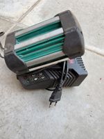 Batterie et chargeur Bosch avec tondeuse