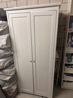Kleiderschrank weiss zwei Türen gebraucht mit Gebrauchsspure